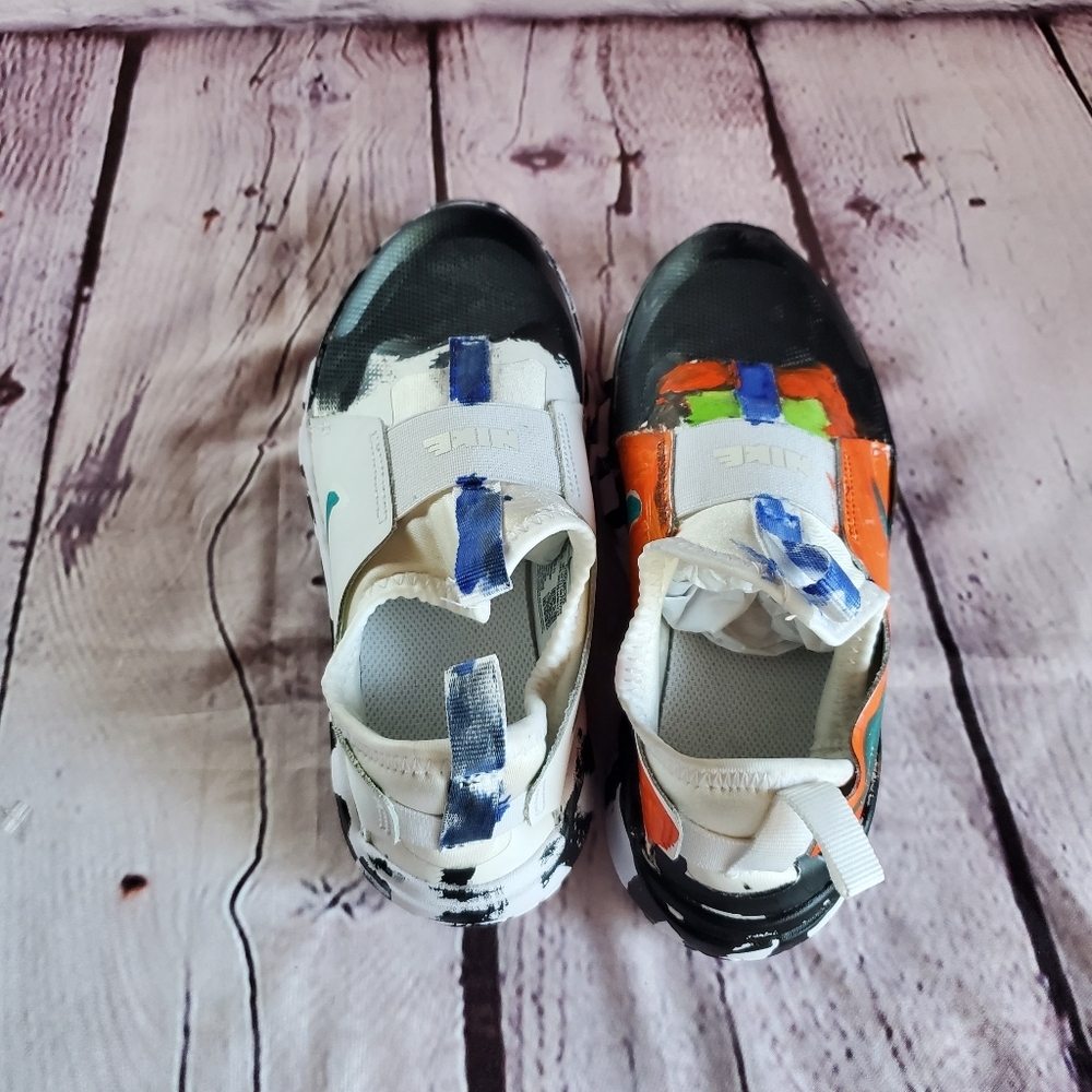 Nike Flex Runner Kids Graffiti Multicolor Size 2.5 Pull-on Low Top New-No-Box - Picture 7 of 11